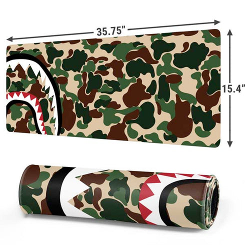 Shark Teeth Street Camo Gaming Mouse Pad